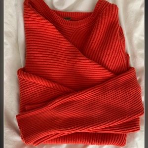 Free People Asymmetrical Chunky Knit Sweater (S)